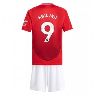 Dječji Nogometni Dres Manchester United Rasmus Hojlund #9 Domaci 2024-25 Kratak Rukav (+ Kratke hlače)